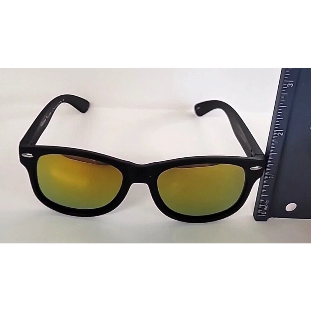 Polarspex Kids‎ Sunglasses Matte Black Frame Mirror Lense 100% UV Protection
